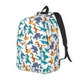 thumbnail image 1 of Fotbe Block Dinosaur Mochila de Lona con Estampado, Mochila Duradera, Mochila Versátil de Alta Calidad, Mochila Compacta Vintage-Medium, 1 of 5