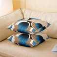 thumbnail image 5 of Ryan; Modern Abstract Swirls Pillow Covers 18x18 Inch Set of 2 Gradient Blue Geometric Circles Decor Pillow Cases for Teens Adults Soft Square Double Sides Print Cushion Covers for Living Room Chairs, 5 of 8