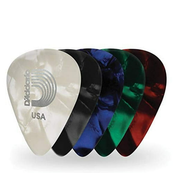 Planet Waves Assorted Pearl Celluloid Guitar Picks, 25 pack, Extra Heavy