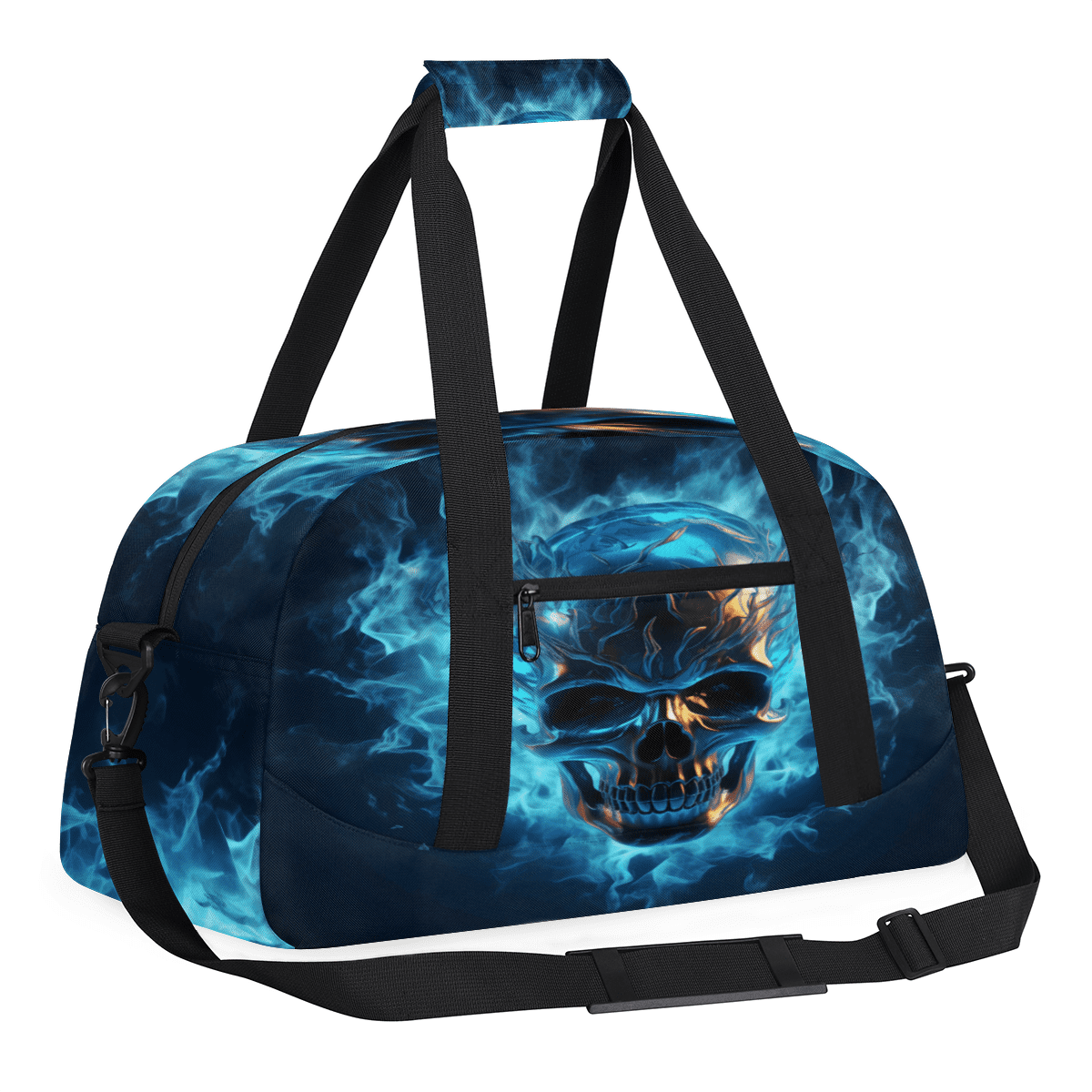 Herdesigns Skull Sports Duffle Bag for Women & Men, Gym Bag Dance Bag Overnight Bag Carry On Weekender Travel Bag