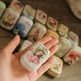 thumbnail image 3 of 8Pcs Mini Flower Tin Trinket Jewelry Organizer Storage Box Decorative Boxes Small Metal Tins with Hinged Lids Portable Box Containers Small Storage Kit,Christmas Stocking Stuffers, 3 of 7
