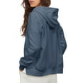 thumbnail image 2 of Hat and Beyond Women's Comfortable Hoodie Wrinkle Resistant Cotton Face Zip Up Hoodie French Terry Hooded Sweatshirts, 2 of 6