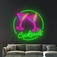 thumbnail image 5 of Handmadetneonsign Cocktails Martini Wall Art, Martini Wall Decor, Martini Cocktail Bar Wall Decor, 5 of 5