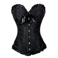 thumbnail image 2 of Corset Top Floral Encaje Deshuesado Overbust BLESIY XL Negro, 2 of 8
