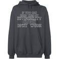 thumbnail image 2 of OXI Hoodie Sweatshirt - If You Can Read This, Basic Casual Hoodie for Men's and Women Fleece Hoodie Long Sleeve - Charcoal 3X-Large, 2 of 3