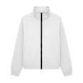 thumbnail image 4 of FDGIU Women's Stand Collar Full Zip Wind Jacket, Elastic Cuff Lightweight Casual Windproof Outer Coat with Side Hand Pockets for Running Walking Travel Daily Layering, 4 of 8