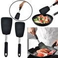 thumbnail image 2 of TIELUTT Silicone Kitchenware 2 Piece Silicone Leak Spatula Steak Spatula Set Kitchen Cooking Rice Cooker 3 Cups Kitchenware Organizer Rack Egg Cooker for Hard Boiled Eggs Food Cooker Dorm Cooker Set, 2 of 8