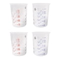 thumbnail image 1 of 50 vasos de plástico para mezclar pintura, recipiente de mezcla de 600 ml para mezclar con precisión pintura y líquido (color aleatorio), 1 of 6