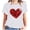 X01-White, variant on Fartey Valentines Shirts for Women Cute Love Heart Print Short Sleeve T-Shirts Soft Comfy Crew Neck Holiday Tees Loose Fit Going Out Tops Hot Pink M