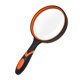 thumbnail image 1 of Lente de vidrio blanco óptico Mango de goma Plástico anticaída Lectura para ancianos Lectura de mano Lupa 8x HD, Negro naranja, 65 mm ShuxiuWang 8390611635572, 1 of 1