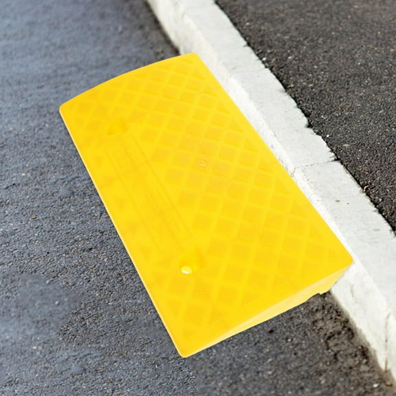 LOLIPPYY Portable Plastic Wheelchair Ramp with Anti Slip Surface Durable Curb Ramp for Driveways