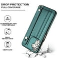 thumbnail image 5 of Nalacover Wallet Case for Samsung Galaxy A13 5G, Business PU Leather Unique Design Wristband Kickstand Credit Card Holder Slots Shockproof Scratch Resistant Phone Case for Samsung Galaxy A13 5G,Green, 5 of 6