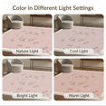 thumbnail image 7 of ODIKA 8'x10' Washable Area Rug Frame Border Dainty Polka Dot Cute Motif Wreath Centerpiece Playful for Living Room, Under Sectional, Family , Durable, Non-Slip, 7 of 7