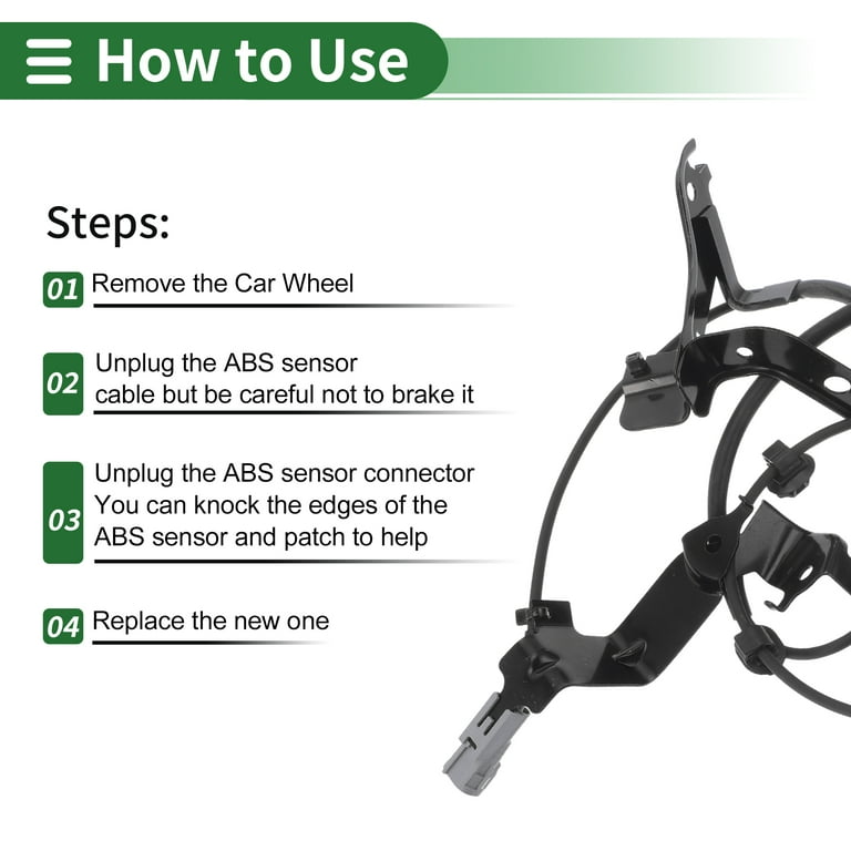 Unique Bargains ABS Wheel Speed Sensor ABS Sensor Set No