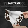 thumbnail image 3 of Cauagu Brown Cow for Large Tissue Box Cover Rectangular–Plus Size Rectangle Tissue Box Holder Long Tissue Holder for Bathroom/Car/Office Decor 7.9X4.9X4.9'', 3 of 7
