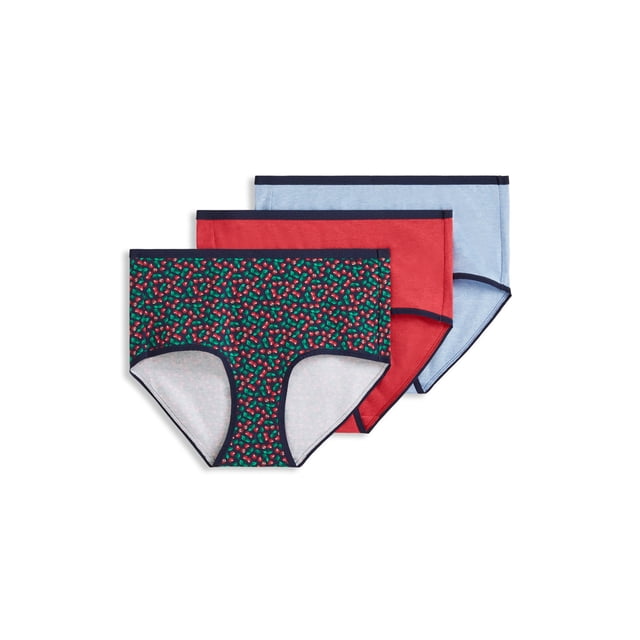 Jockey Culotte Moderne pour Femmes en Coton Biologique Extensible à Logo - Lot de 3