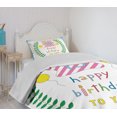 thumbnail image 4 of Ambesonne Colorful Quilted Bedspread Set 2 Pcs, 13th Birthday Gifts, Twin Size, Multicolor, 4 of 6