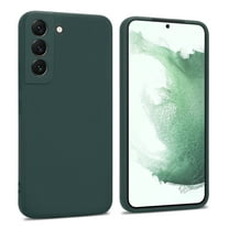 Samsung Galaxy S22 Plus Case Silky Soft Touch, Liquid Silicone Protective Phone Case Green