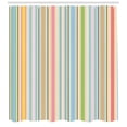 thumbnail image 3 of Ambesonne Geometric Shower Curtain, Vertical Lines Retro Art, 69"Wx70"L, Multicolor, 3 of 3