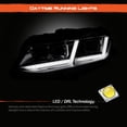 thumbnail image 3 of AKKON - Fit 2016 2017 2018 Chevy Camaro FULL LED DRL Switchback Sequential Triple Lens Projector Headlights Chrome, 3 of 7