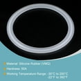 thumbnail image 3 of Uxcell Silicone Rubber Gasket Flange O-Ring for 4 inch Clamp White, 3 of 5