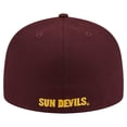 thumbnail image 4 of Men's New Era Maroon Arizona State Sun Devils 59FIFTY Fitted Hat, 4 of 6