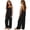 Black, variant on Mercatoo Tween Girls Backless Tie Top & Wide Leg Pants Set Cotton Linen Matching Casual Outfits 2-Piece Spaghetti Strap T-Shirt Sets
