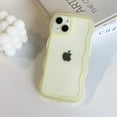 thumbnail image 4 of for iPhone 13 Case, Cute Kawaii Curly Wave Frame Shape Soft TPU Silicone Phone Case with iPhone 13, Shockproof Protective Phone Cover for Women Girls, Yellow, 4 of 11