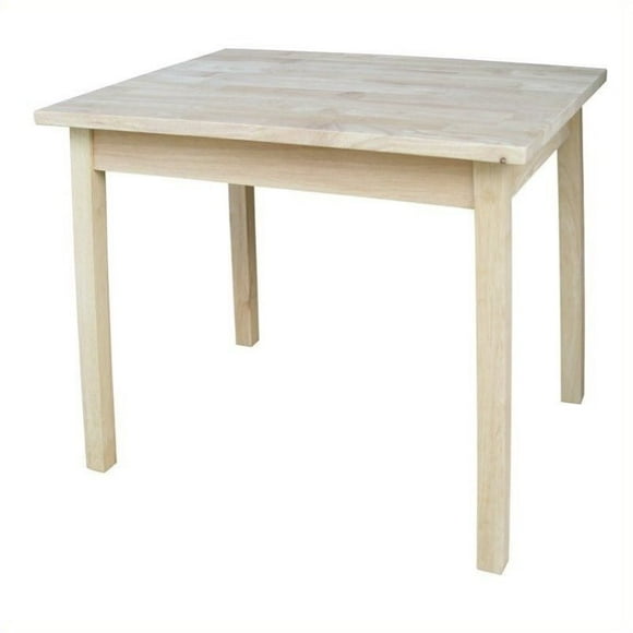 Roseberry Kids Solid Wood Kids Table with Butcher Block Surface in Natural