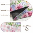 thumbnail image 6 of Spring Gnomes Area Rugs 6'x9', Washable Small Throw Rugs for Kitchen Dining room, Botanical Flowers Leaf Pink Buffalo Check Indoor Outdoor Rug Non-Slip Low Pile Carpet Runner Reversible Floor Mats, 6 of 8