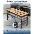 thumbnail image 2 of Établi Roulant Réglable de 60 Po avec Dessus en Hévéa Robuste et Prises de Courant Intégrées - Table Capacité de 2500 LB pour Garage, Atelier, Bureau, 2 of 6