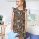 thumbnail image 4 of Balery Moose fox bear leaf tree Camisón de princesa para niñas, pijama de algodón con mangas abullonadas, suave y bonito.-Large, 4 of 6