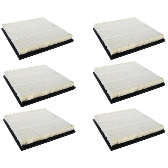 6 Pack Engine Air Filter For Ford E-350 Super Duty 7.3L V8 2021-2024