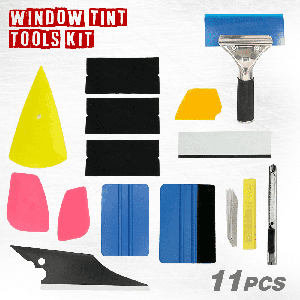 Window Tint Tools Kit, 11 pieces, Car Auto Film Tinting Scraper