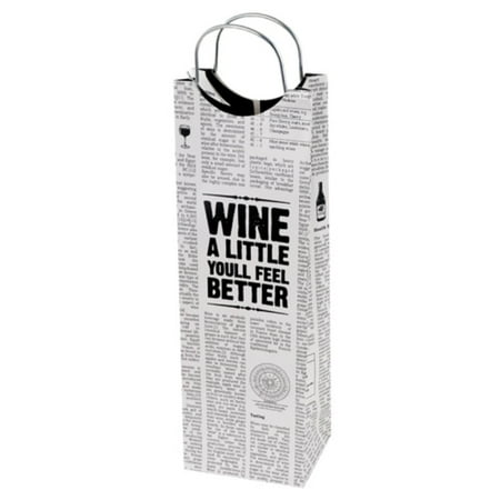 True Fabrications 959 Word Press Wine Bag Single True Fabrications 959 Word Press Wine Bag Single