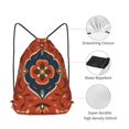 thumbnail image 5 of XMXT Unisex Drawstring Backpack for Women Men, Persian Print Design Waterproof Gym Bag String Bags for Shopping Sport Travel, s, 5 of 8