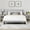 Grey, variant on Spruce & Spring Upholstered Platform Bed Frame with Wingback Headboard Queen