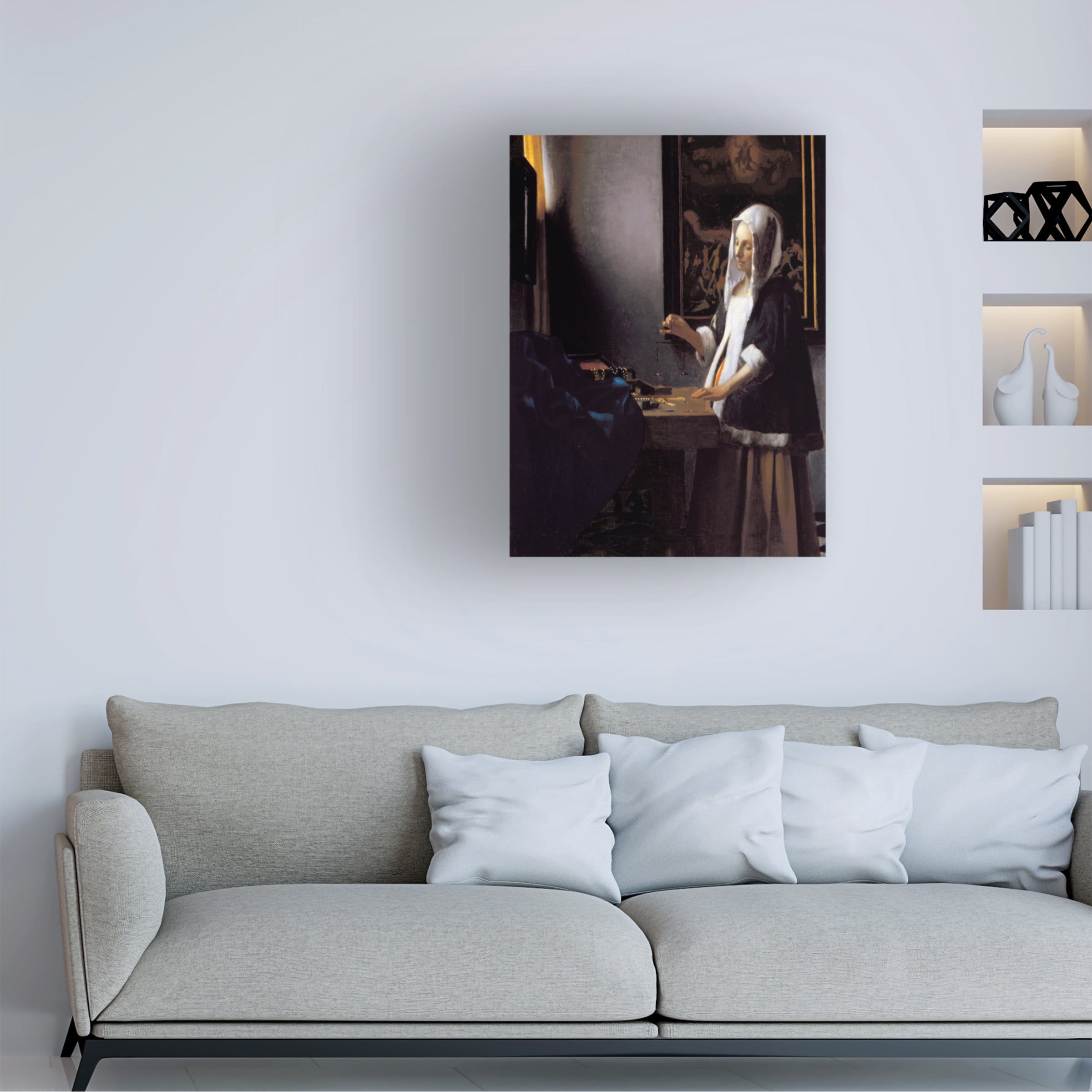 Johannes Vermeer 'Woman Holding a Balance' Canvas Art