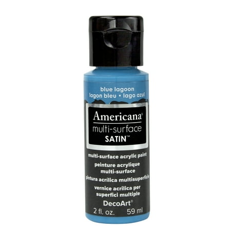 UPC: 0766218065421 | DecoArt Americana Multi-Surface Acrylic Color 2 oz. Blue Lagoon
