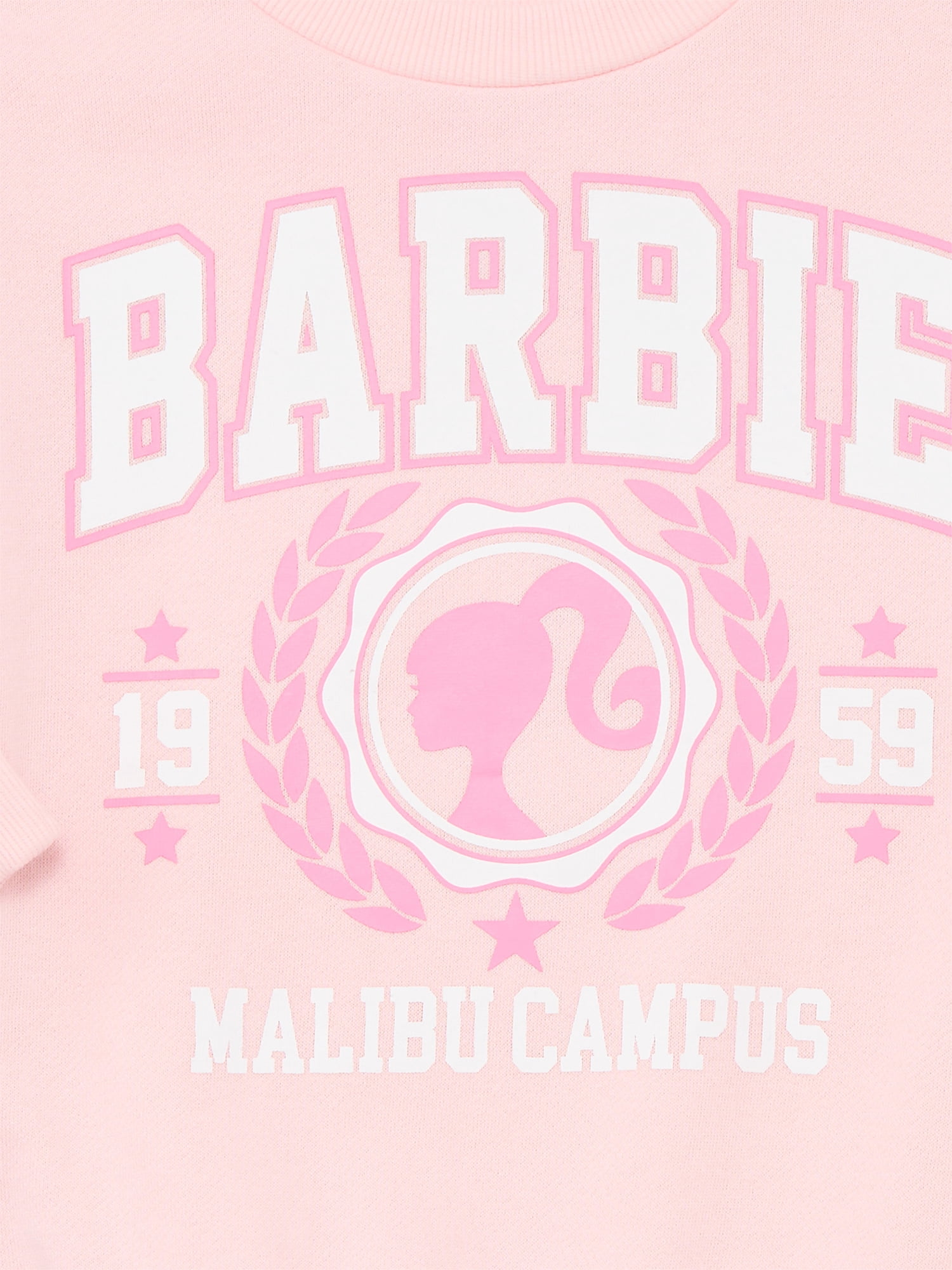 Barbie Toddler Girls Graphic Crewneck Sweatshirt with Long Sleeves, Sizes 12M-5T