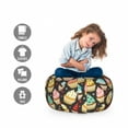 thumbnail image 2 of Cupcake Storage Toy Bag Chair, Creamy Bakery Sweets with Chocolate Icings Birthday Cakes Muffin Pastry Theme, Stuffed Animal Organizer Washable Bag, Large Size, Multicolor, by Ambesonne, 2 of 3