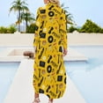 thumbnail image 2 of Robe Chemise à Manches Longues collage Butter Robe Femme Été 2024 Robes d'Été pour Femmes 2024, 2 of 4
