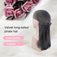 thumbnail image 5 of Minnieouse 6 uds. Velour Headwraps estilos bohemios durabilidad colores surtidos Color brillante sombrero de pirata estilo musulmán gorro de pelo Sombreros Café, 5 of 5
