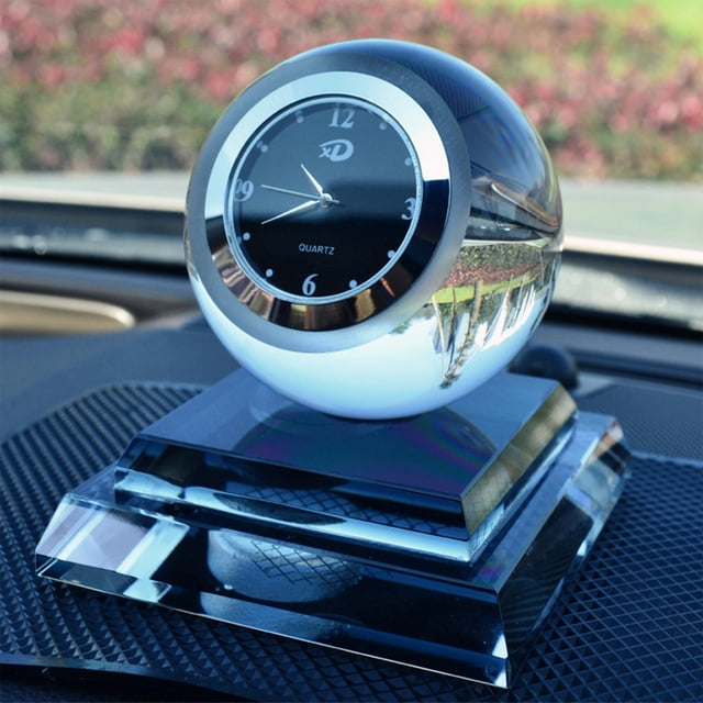 Boovnll Diffuser, Car Crystal Perfume Seat Crystal with Clock Car Perfume Seat 10Ml, Essential Oil Diffuser, Car Accessories Interior, Car Accessories