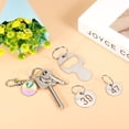 thumbnail image 4 of Uxcell Number Key Tag, 23mm Stainless Steel 31-40 ID Number Tags with Metal Ring Identifiers Keys Label, Silver Tone, 4 of 6