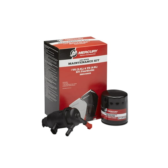 Mercury Marine Outboard 175-300 HP V6 & V8 4 Stroke 100 Hour Service Kit, 8M0149929