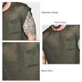 thumbnail image 1 of Men   Mesh Design Pure Colour Sleeveless Vest Breathable Quick Dry Undershirts for Workout Gym Sport Party, 1 of 6