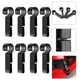 thumbnail image 3 of 8PCS HARDHAT FARDLAMP CLIPS ARTÍCULTOS ANTERIOR HECHO DE LA LUZ DE LUZ CLIPS PLÁSTICO HARDHAT Ganchos, 3 of 6