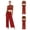 Burgundy, variant on Womens Rhinestone Sequins Lyrical Dance Crop Tops With Chiffon Wide Leg Pants For Latin Jazz Hot Pink XXL