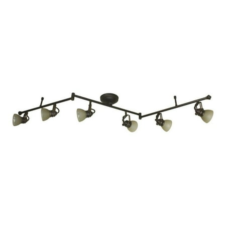 Upc 022017618661 Allen Roth 6 Light Bronze With Gold Highlights Upc 022017618661 Product Image For Catalina Lighting Tucana 6 Light Fixed Track Kit With